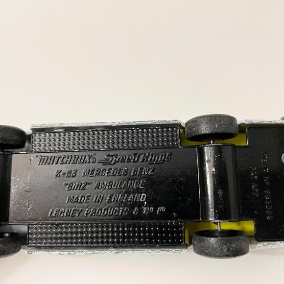 Matchbox Speed Kings Lesney Mercedes Benz Binz Ambulance K63 Diecast - Picture 6 of 16